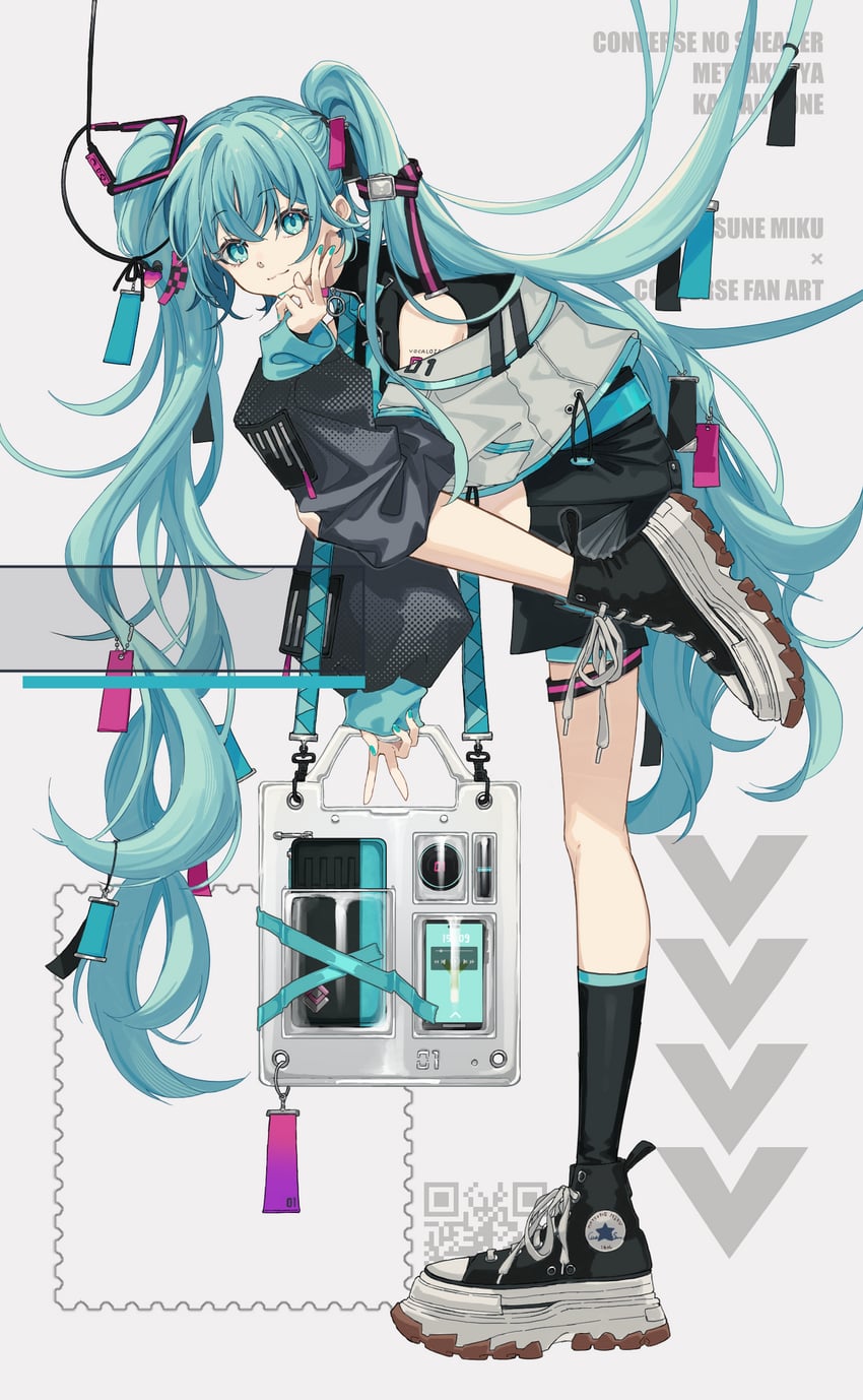 hatsune miku (vocaloid) drawn by rabb_horn