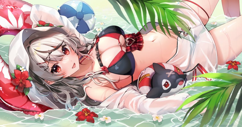 sakamata chloe and inu (hololive) drawn by shinomiya_shino_(sinosino141)