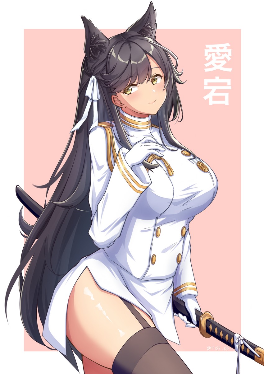atago (azur lane) drawn by rikiddo_(tise_00)