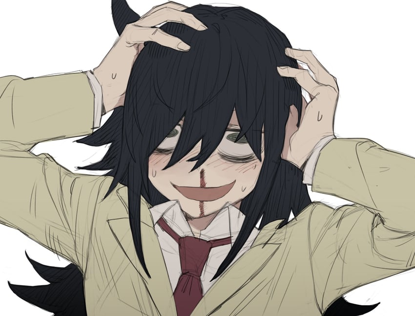 kuroki tomoko (watashi ga motenai no wa dou kangaetemo omaera ga warui!) drawn by p_(pm_611a)