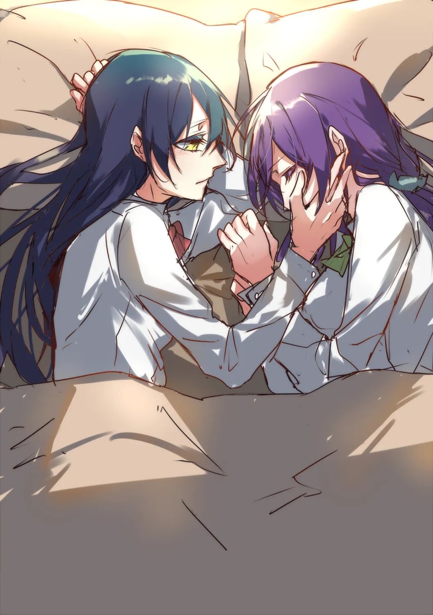 tojo nozomi and sonoda umi (love live! and 1 more) drawn by water_(pixiv_55477293)