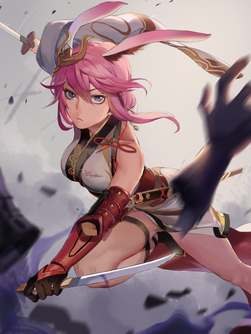 yae sakura (honkai and 1 more) drawn by 791_(meiyuewudi)