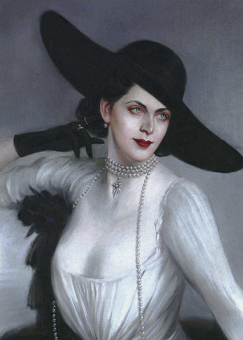 alcina dimitrescu (resident evil and 1 more) drawn by elizamaru