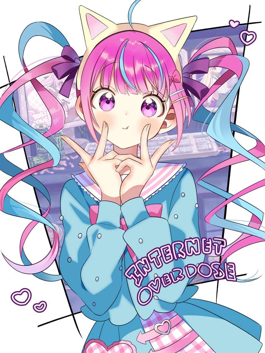 minato aqua (hololive and 1 more) drawn by hutaba_haru