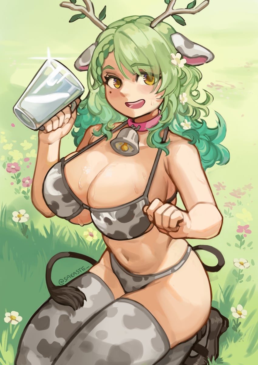 ceres fauna (hololive and 1 more) drawn by sakaste
