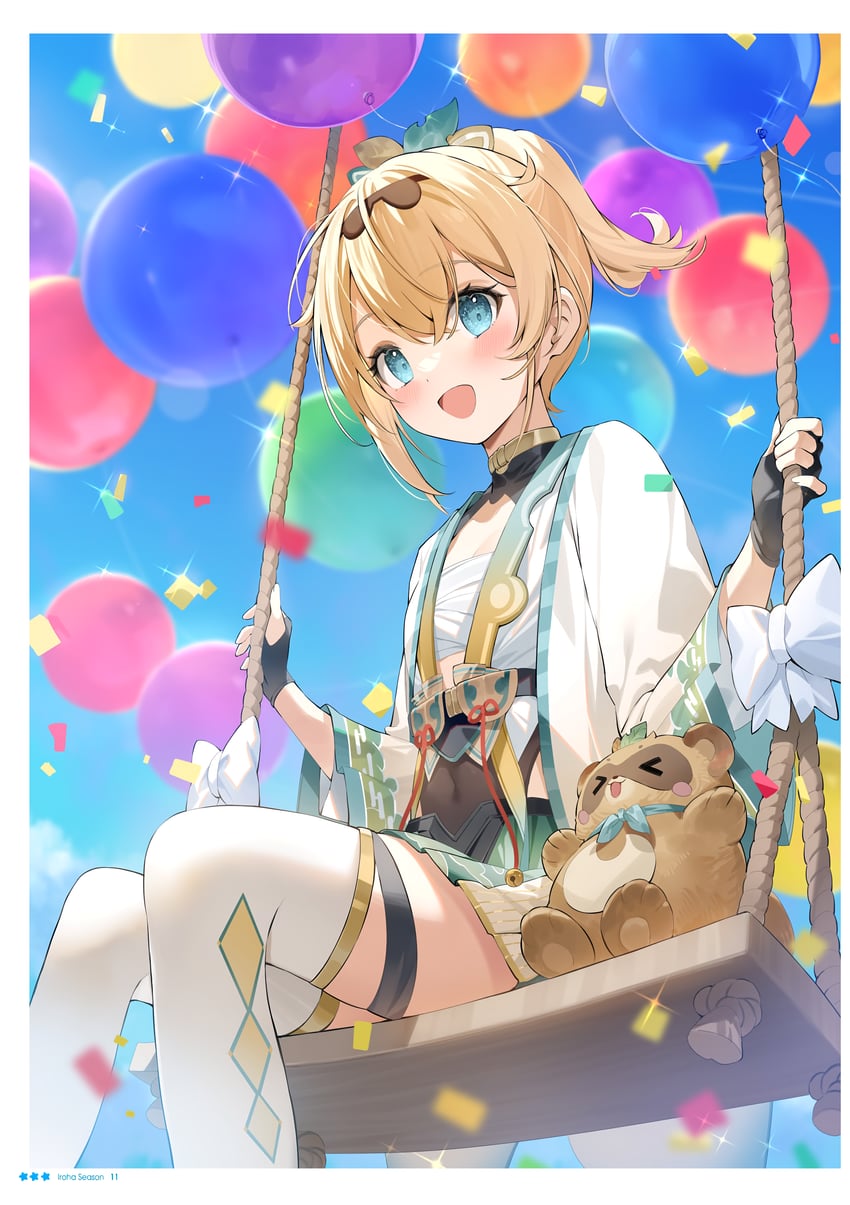 kazama iroha and pokobee (hololive) drawn by hana_mori