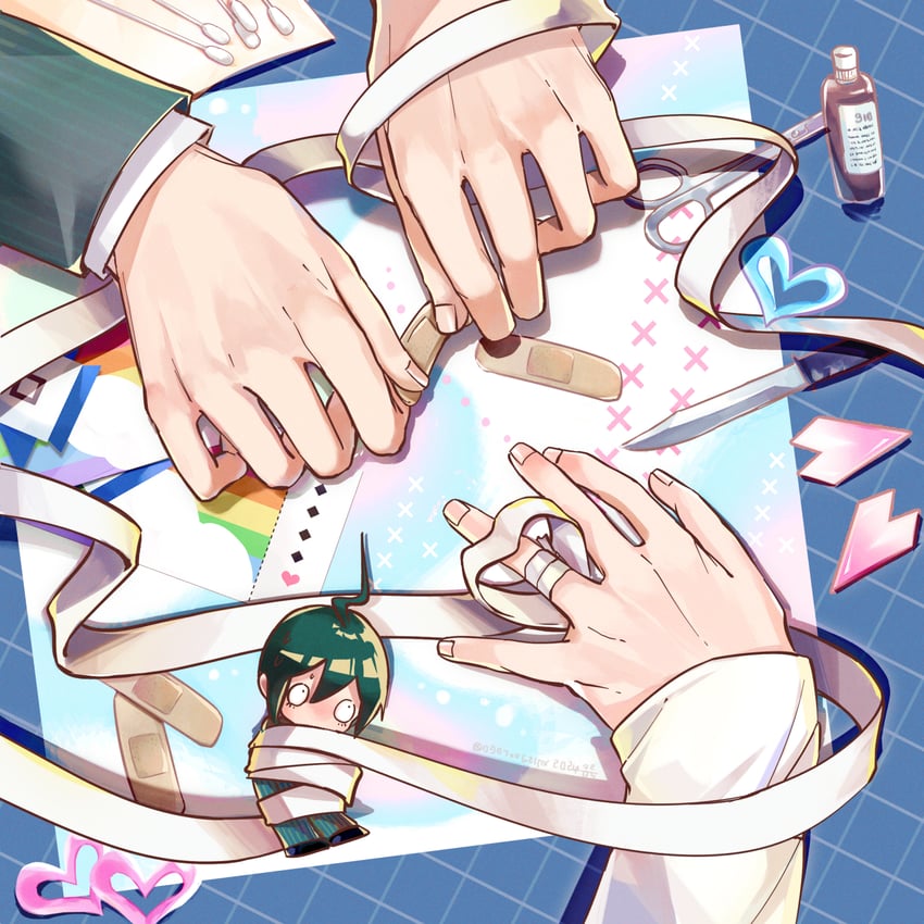 oma kokichi and saihara shuichi (danganronpa and 1 more) drawn by xiangdao_jiu_wenyi_fuxing_yixia
