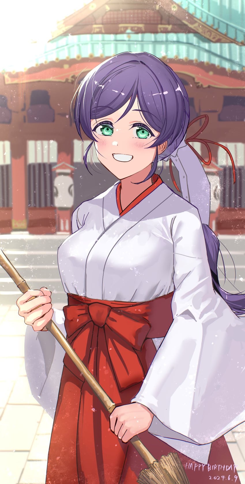 tojo nozomi (love live! and 1 more) drawn by jyon