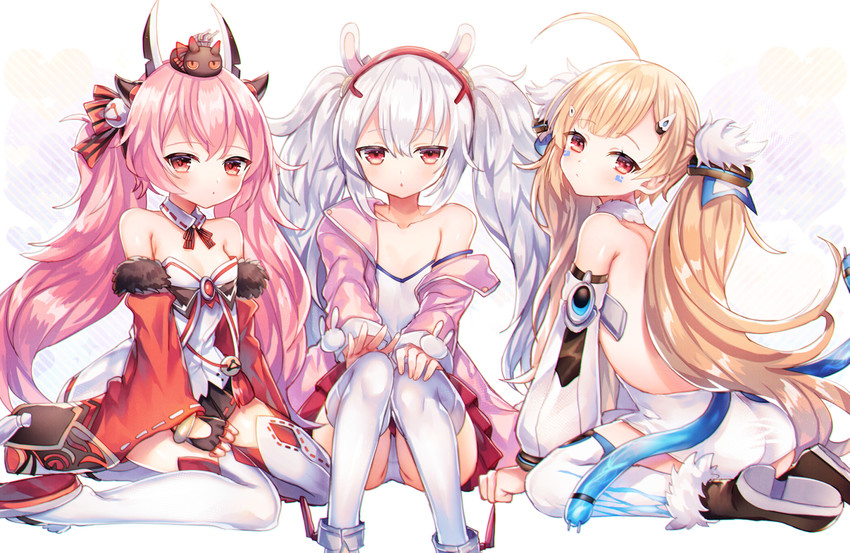 laffey, eldridge, and hamakaze (azur lane) drawn by abandon_ranka