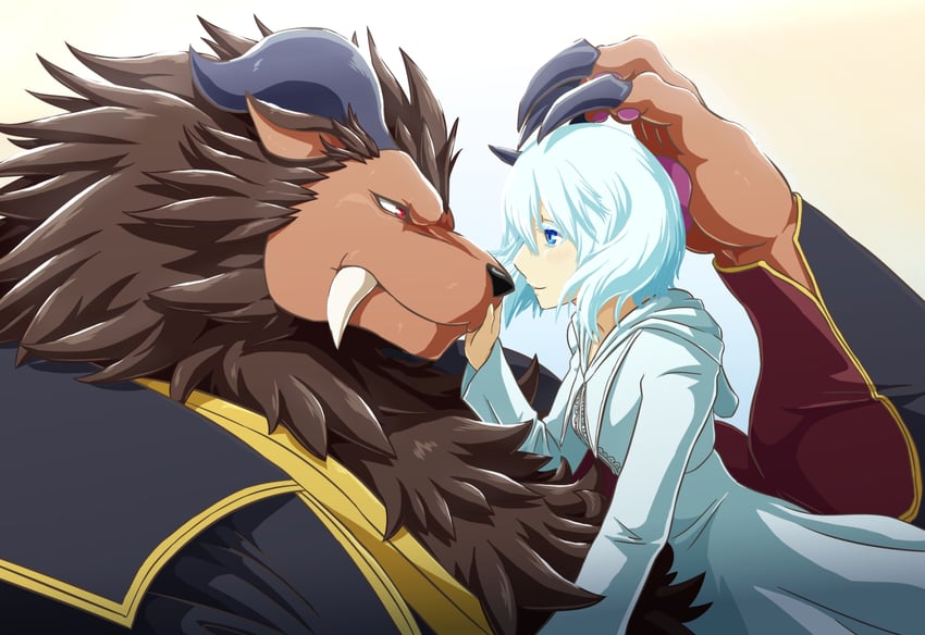leonhart and sariphi (niehime to kemono no ou) drawn by haikiba_ken'ichi