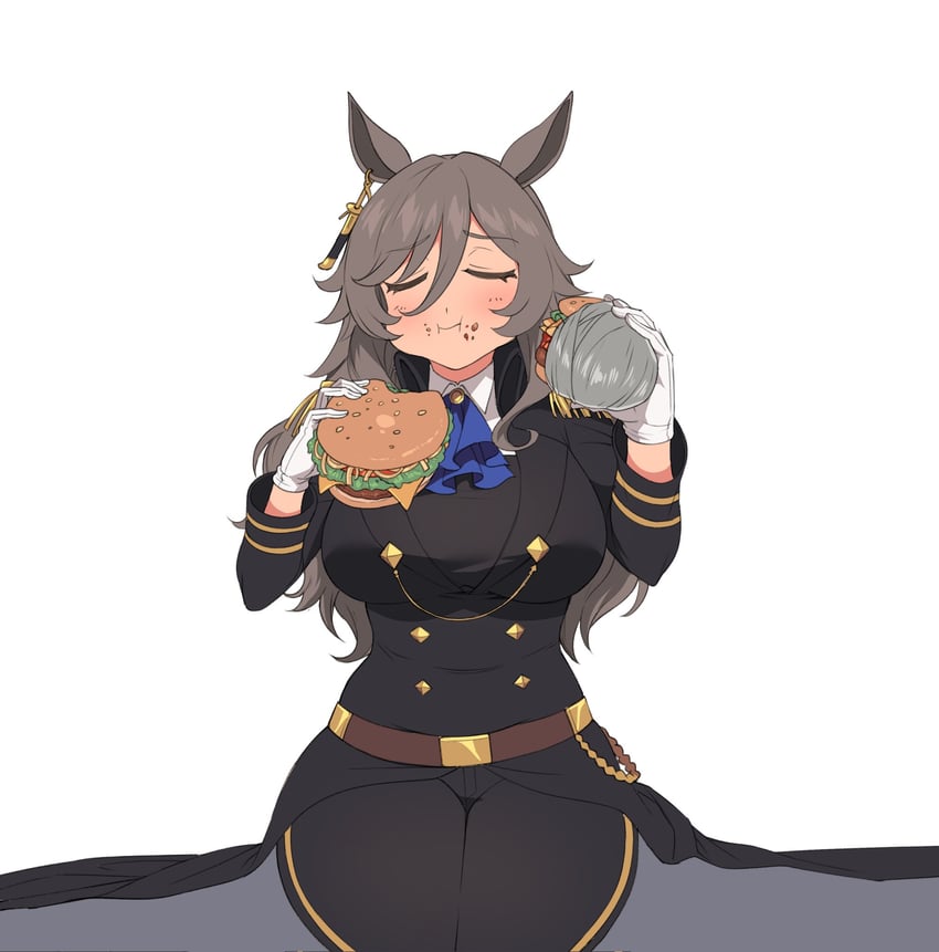 perry steam (umamusume and 1 more) drawn by fukuro_(maruaru00)