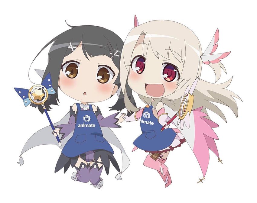 illyasviel von einzbern, miyu edelfelt, prisma illya, magical ruby, and magical sapphire (fate and 2 more)