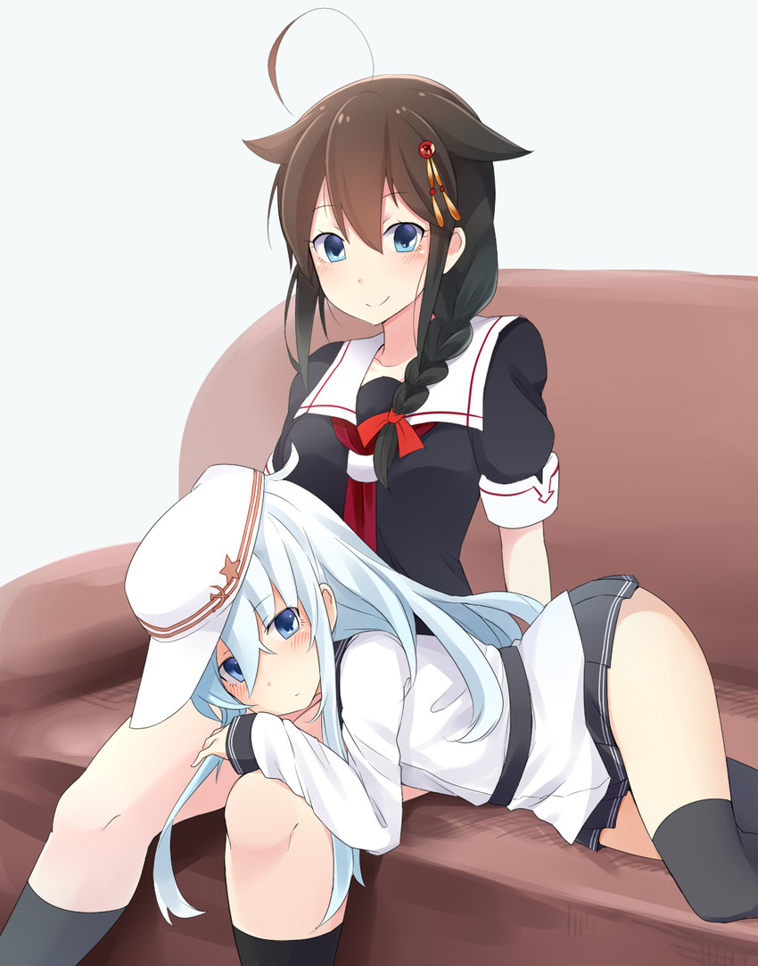 hibiki, shigure, shigure kai ni, and verniy (kantai collection) drawn by suruga_(xsurugax)