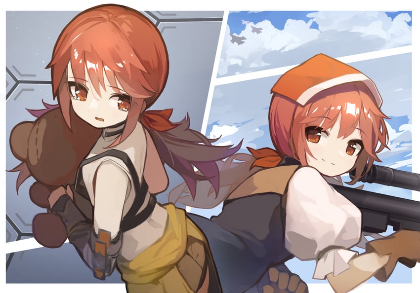 falcon and sockdolager (girls' frontline and 1 more) drawn by harufude