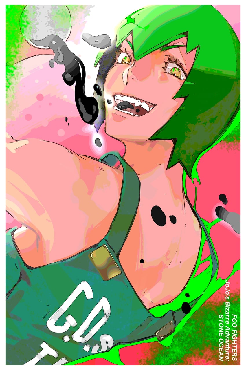 foo fighters (jojo no kimyou na bouken and 1 more) drawn by kou_zhua