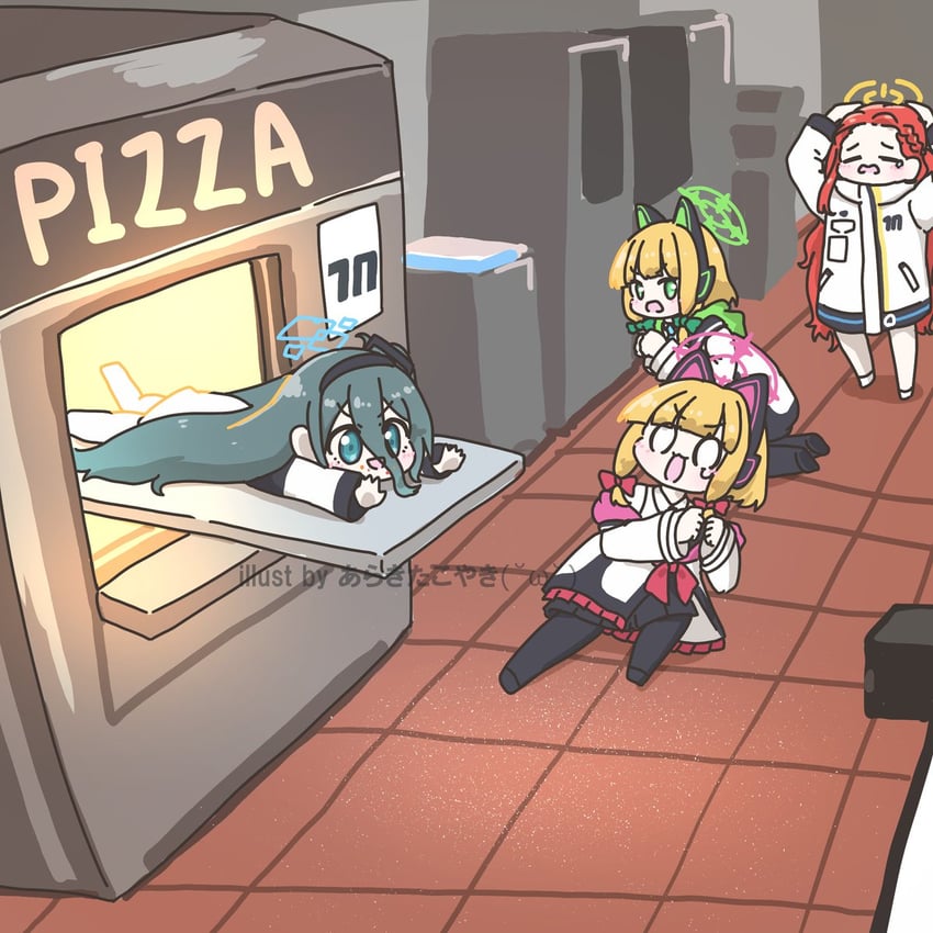 aris, momoi, midori, and yuzu (blue archive) drawn by araki_takoyaki
