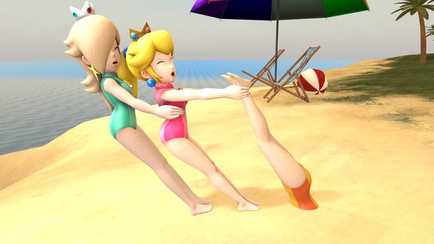 princess peach, rosalina, and princess daisy (mario and 1 more)