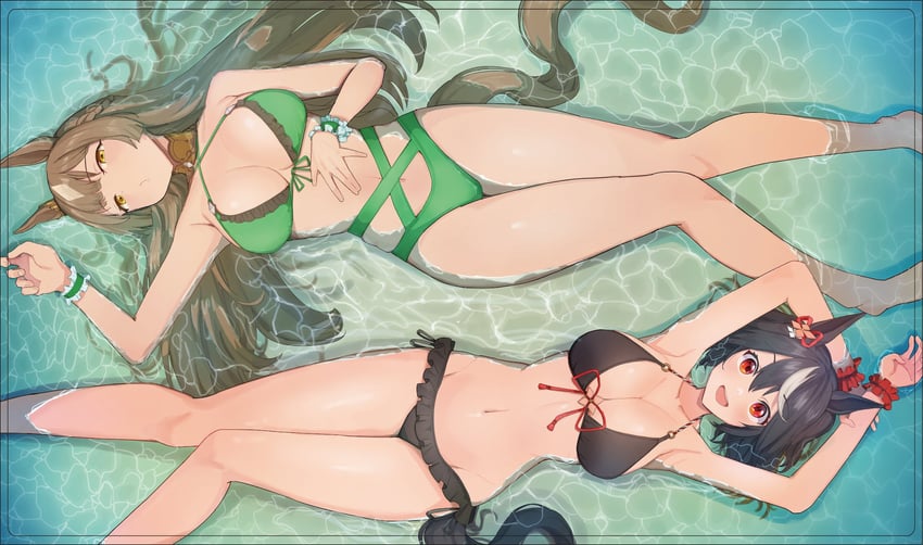 satono diamond and kitasan black (umamusume) drawn by amepa_(ame_pinecandy)