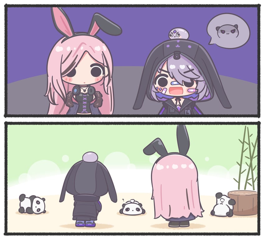 mori calliope, koseki bijou, and pebble (hololive and 1 more) drawn by mpien
