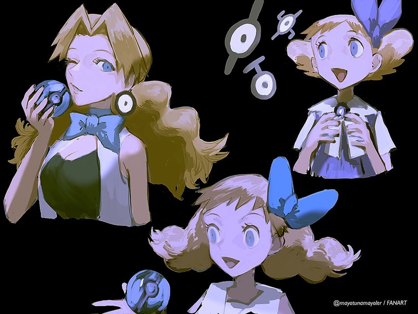 unown, unown e, unown i, unown t, and molly hale (pokemon and 1 more) drawn by mayotsunamayo