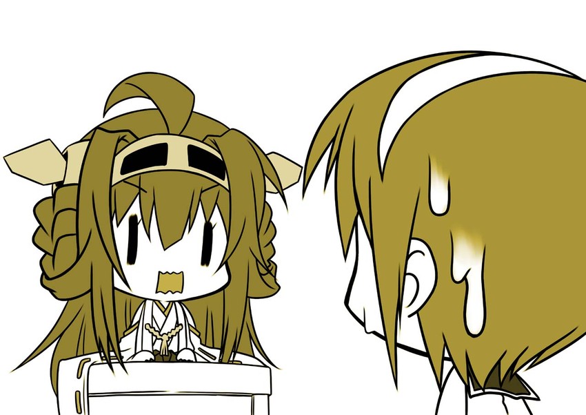 kongou and natori (kantai collection) drawn by senomoto_hisashi