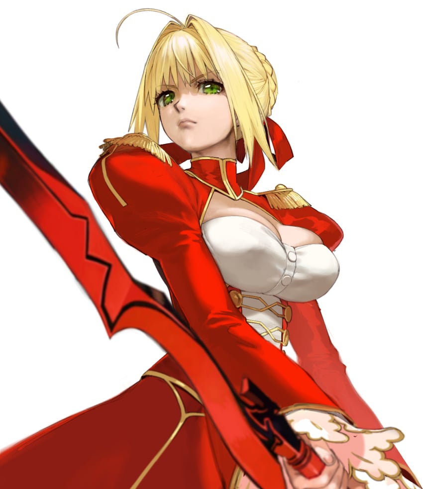 nero claudius (fate and 2 more) drawn by conto