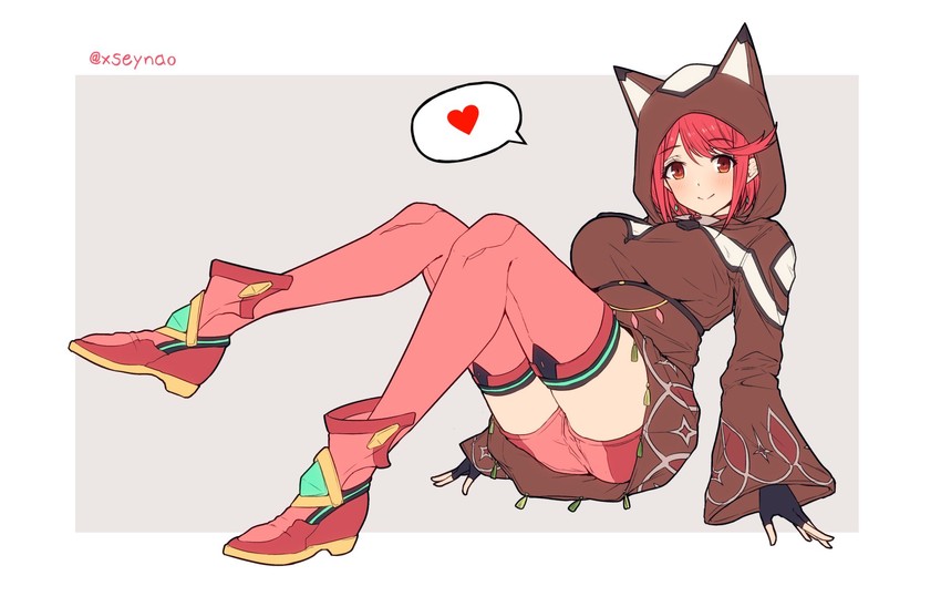 pyra (xenoblade chronicles and 1 more) drawn by mochimochi_(xseynao)
