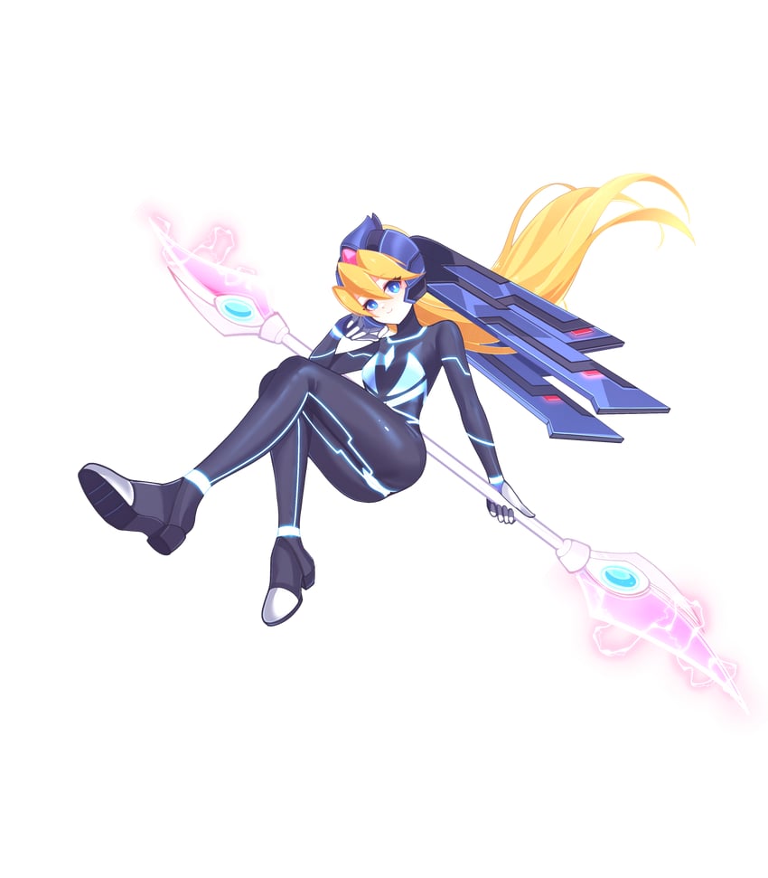 ciel and model l (mega man and 2 more) drawn by aizeis