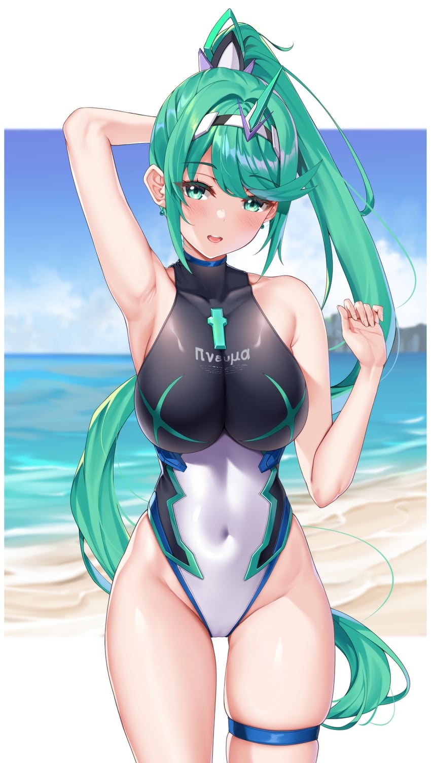 pneuma (xenoblade chronicles and 1 more) drawn by matrix16