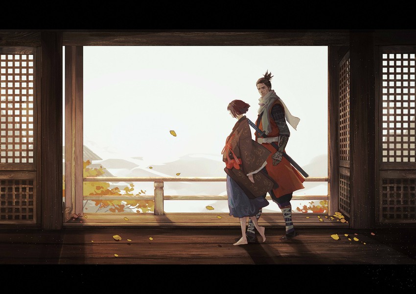 sekiro and kuro the divine heir (sekiro: shadows die twice) drawn by vetania