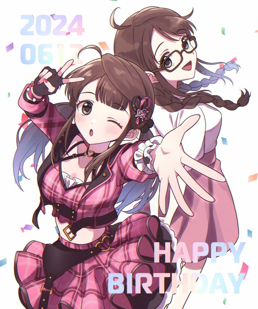 okuyama saori (idolmaster and 2 more) drawn by hatoco