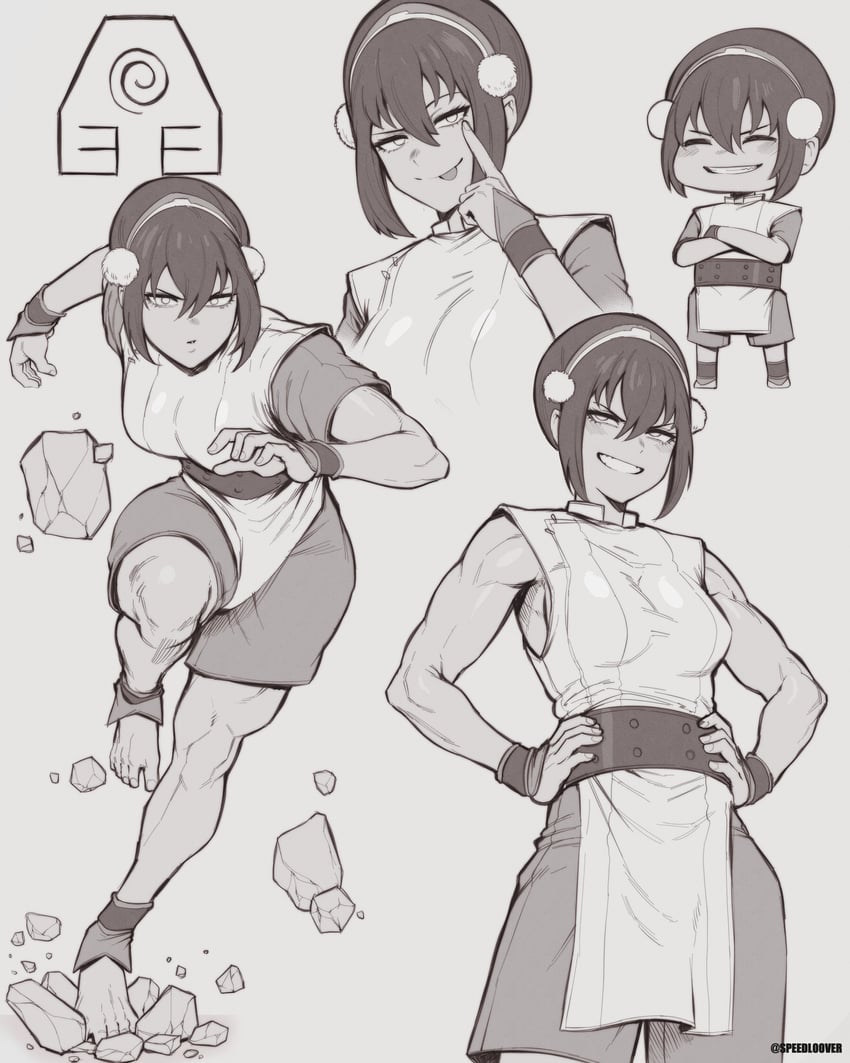 toph beifong (avatar legends and 1 more) drawn by speedl00ver
