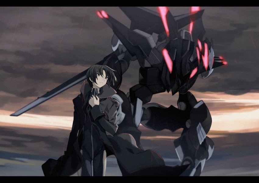 makabe kazuki and grimreaper (soukyuu no fafner) drawn by yri_ll