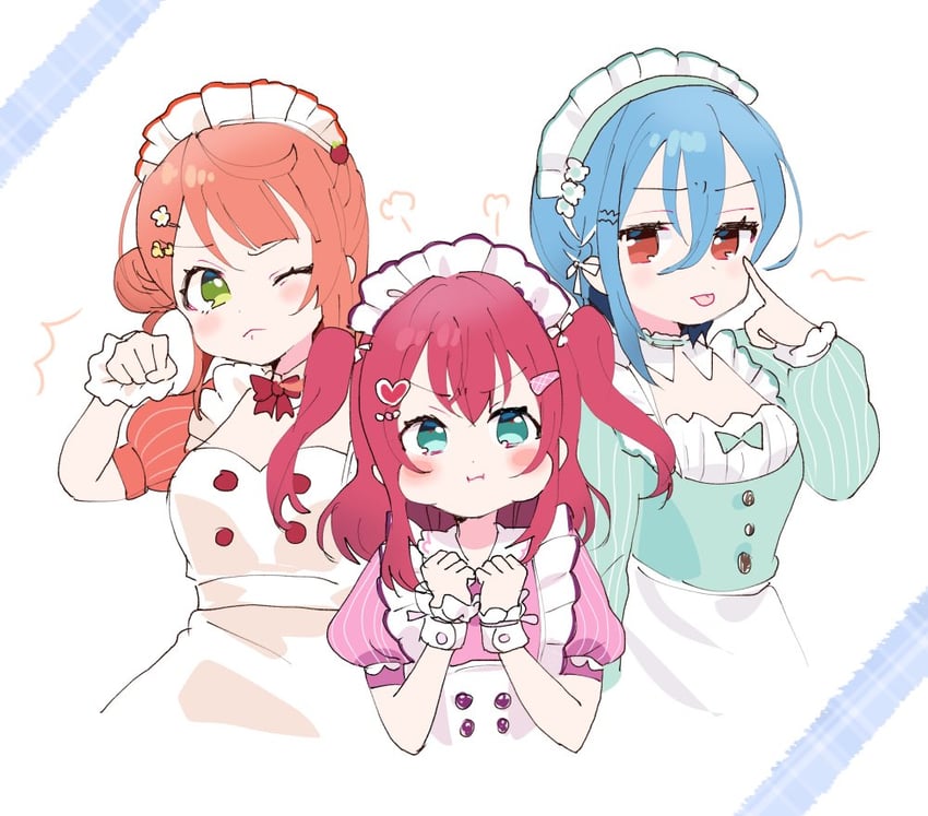 uehara ayumu, kurosawa ruby, and wakana shiki (love live! and 3 more) drawn by 299_(horisso)