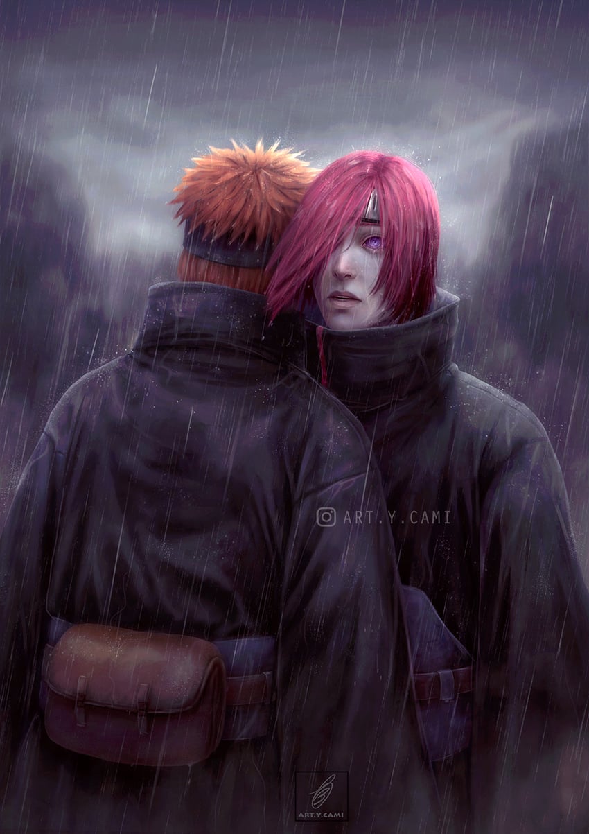 yahiko and nagato (naruto and 1 more) drawn by artcami