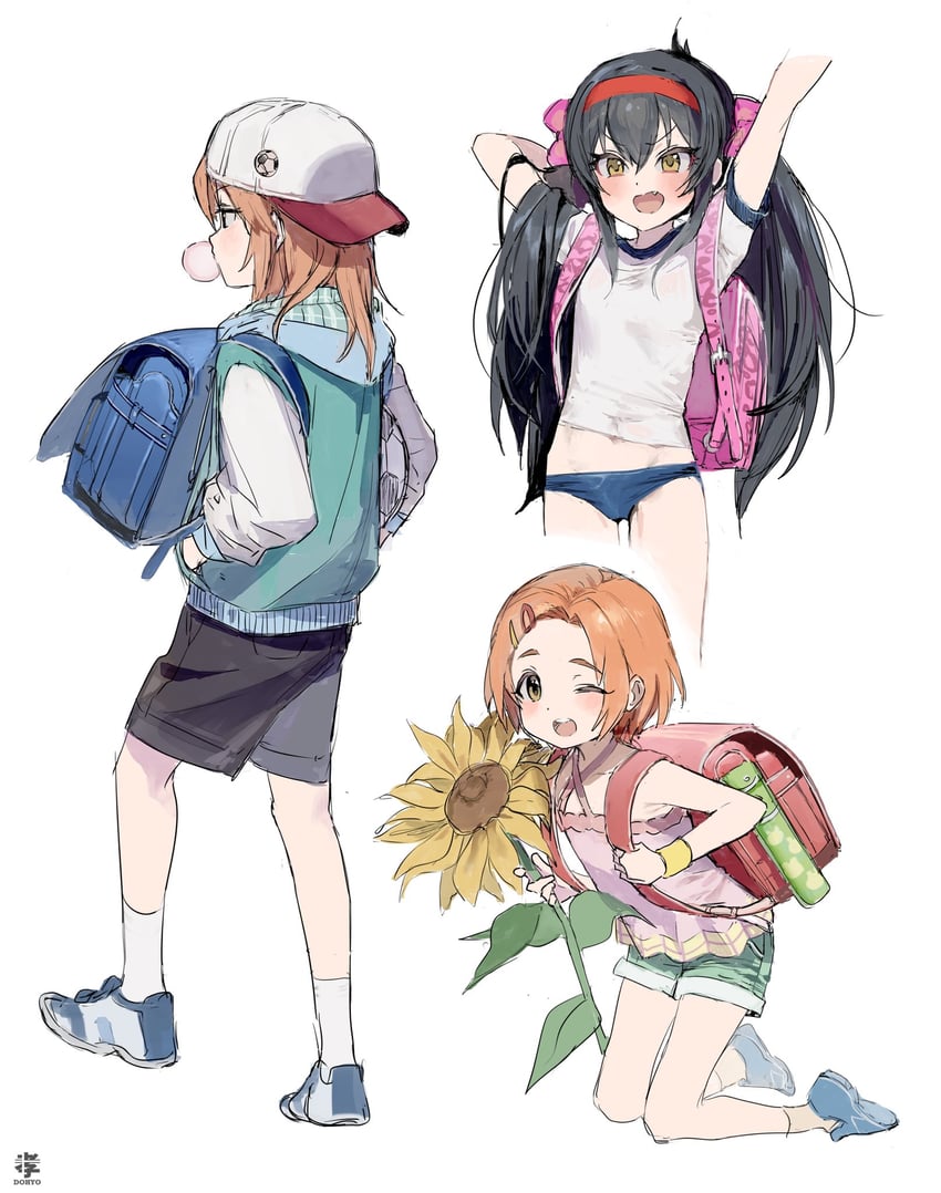 yuuki haru, matoba risa, and ryuzaki kaoru (idolmaster and 1 more) drawn by dohyo123123