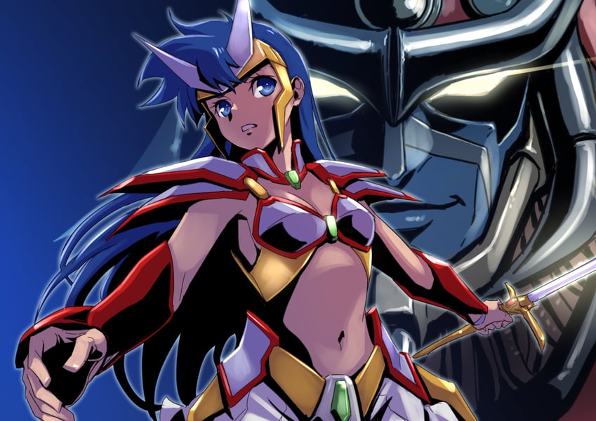 asou yuuko, valis, and glames (mugen senshi valis) drawn by yazwo