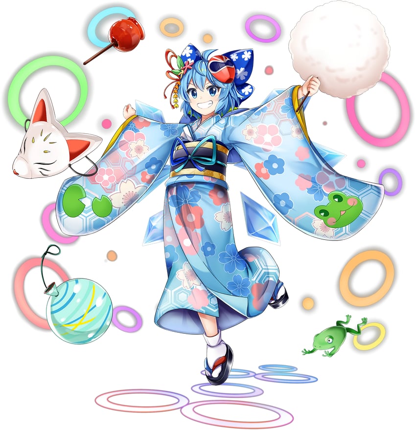 cirno (touhou and 1 more) drawn by rotte_(1109)