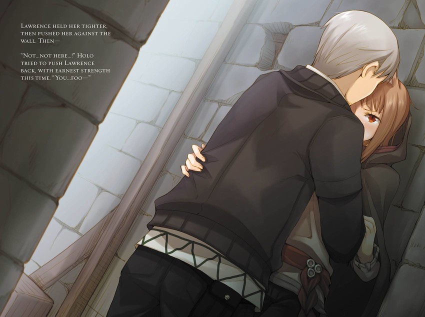 holo and craft lawrence (spice and wolf) drawn by ayakura_juu