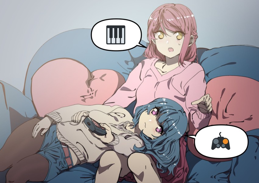 tsushima yoshiko and sakurauchi riko (love live! and 1 more) drawn by ecoman