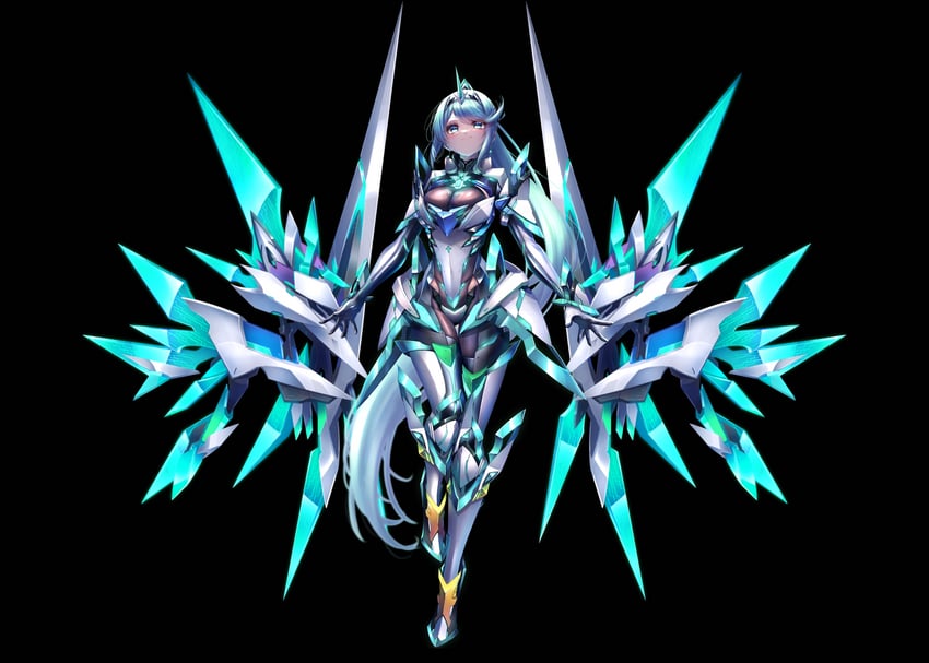 pneuma (xenoblade chronicles and 1 more) drawn by hakusai_(hksicabb)