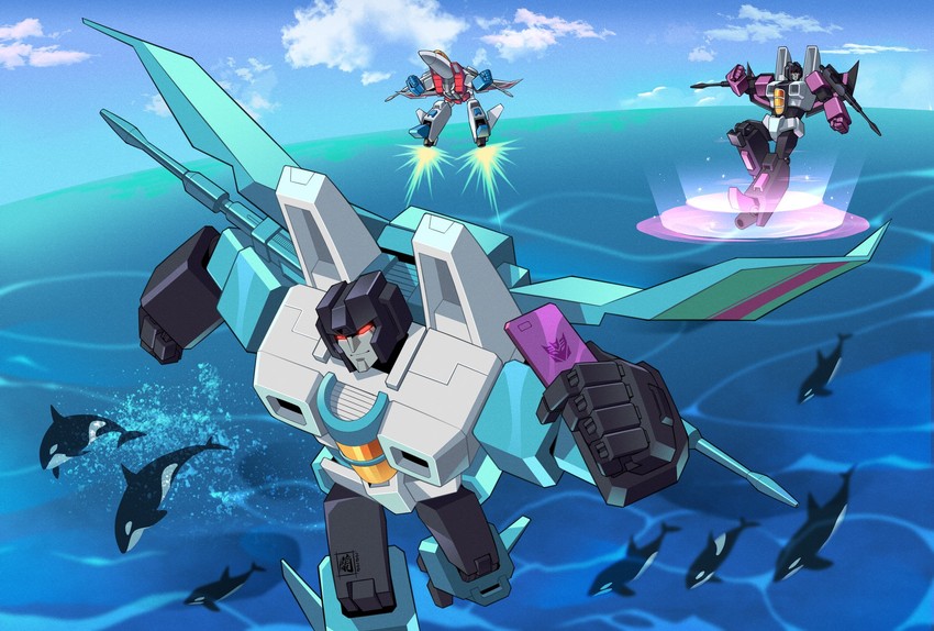 starscream, thundercracker, and skywarp (transformers and 1 more) drawn by lantana0_0