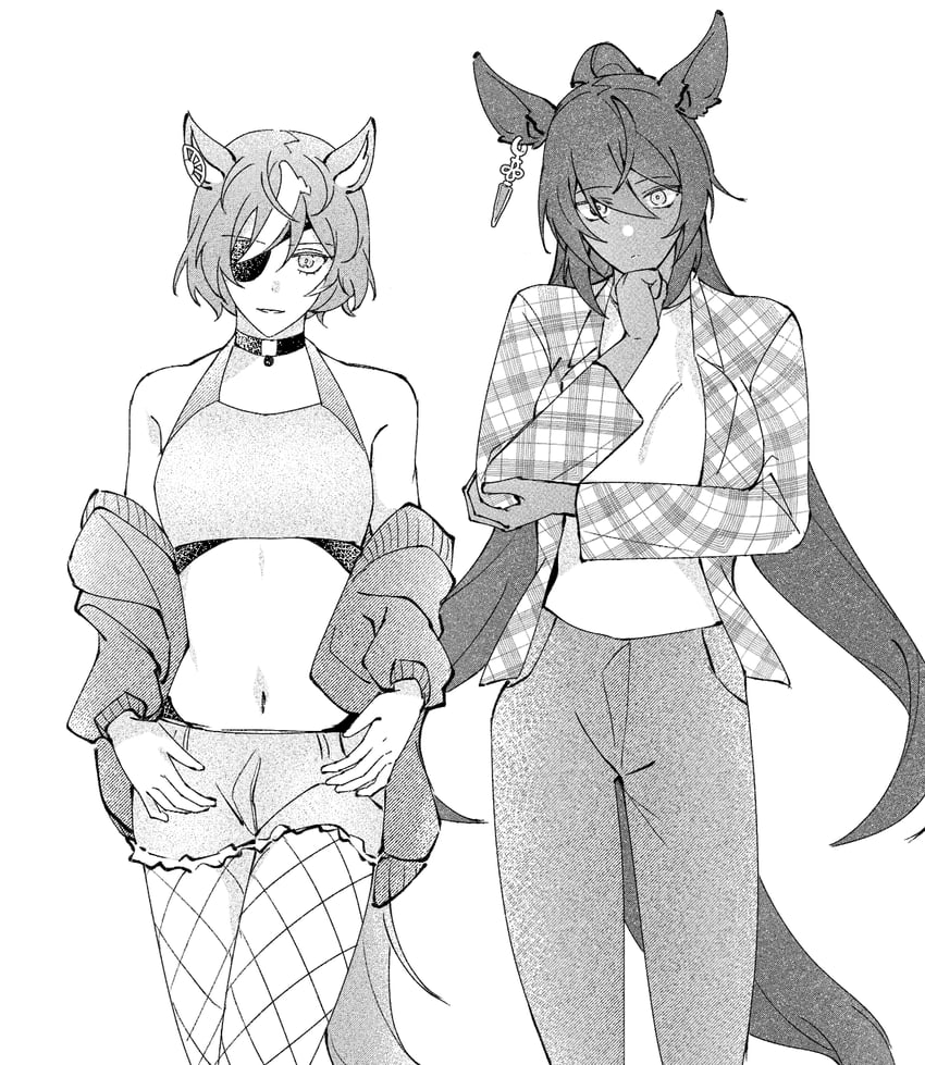 tanino gimlet and symboli kris s (umamusume) drawn by iner_(shakur_mom)
