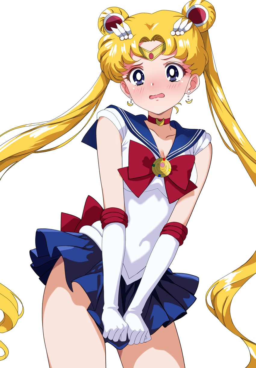 tsukino usagi and sailor moon (bishoujo senshi sailor moon) drawn by tetsuado