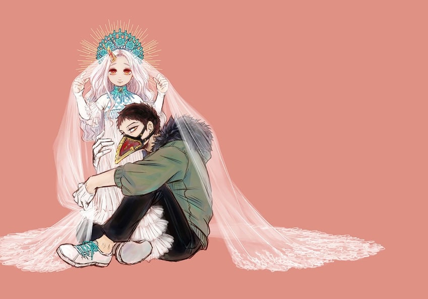 eri and overhaul (boku no hero academia) drawn by qaz14wsx15