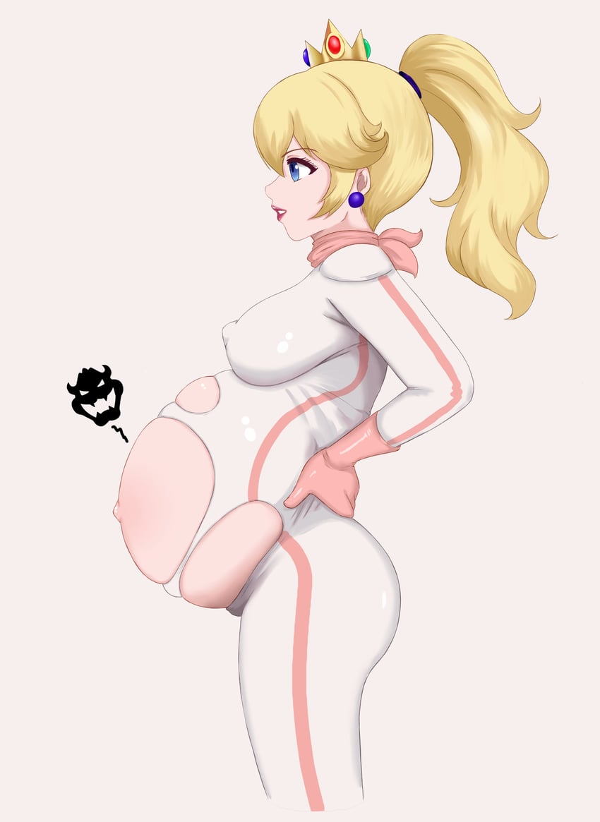 princess peach and biker peach (mario and 1 more) drawn by mrhunking
