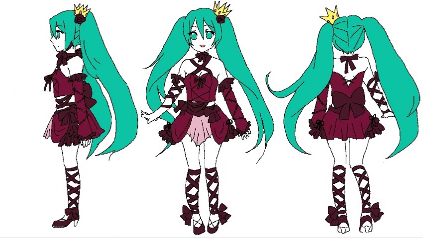 hatsune miku (vocaloid and 3 more) drawn by tenpura_soba