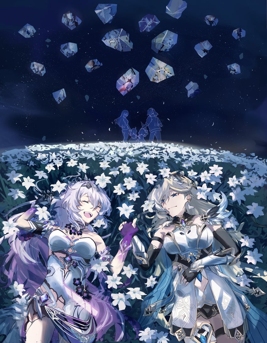 kiana kaslana, raiden mei, fu hua, bronya zaychik, seele vollerei, and 8 more (honkai and 1 more) drawn by gonnbe_fofo