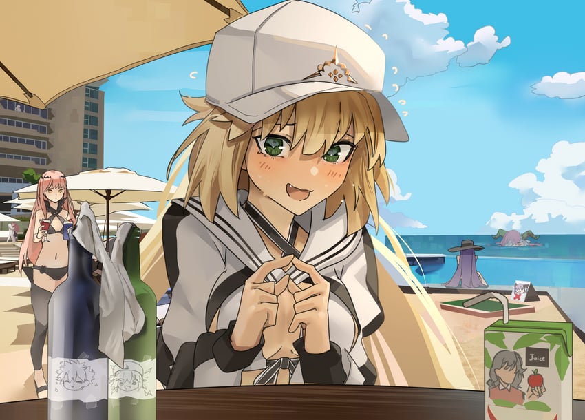 artoria pendragon, fujimaru ritsuka, baobhan sith, morgan le fay, artoria caster, and 7 more (fate and 1 more) drawn by obazzotto