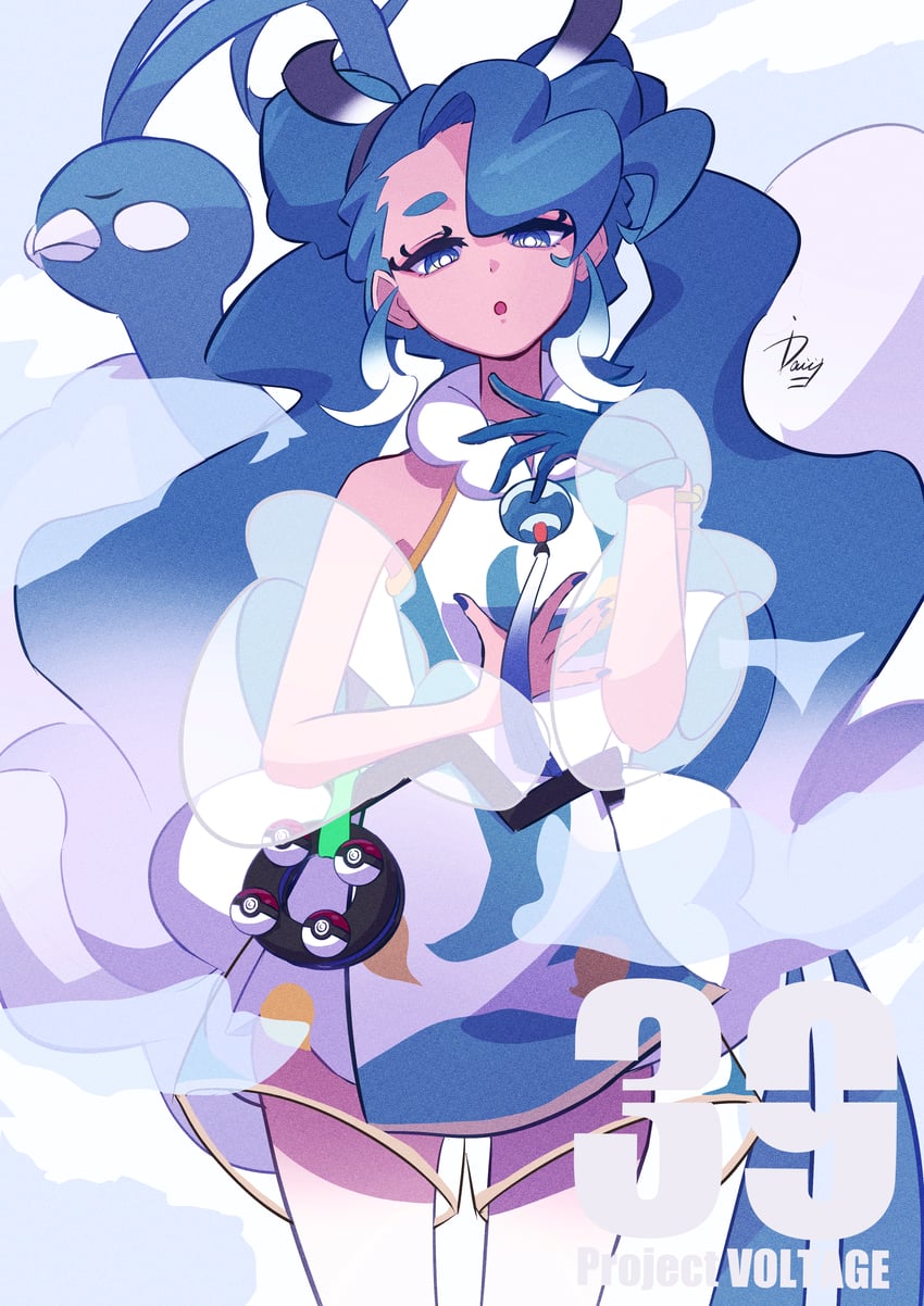 hatsune miku, altaria, and flying miku (pokemon and 2 more) drawn by ida_(idalol490)